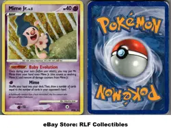 2008 Pokemon, D&P Promos, #DP22 Mime Jr. Lv. 5, Holo Black Star Promo - Image 1
