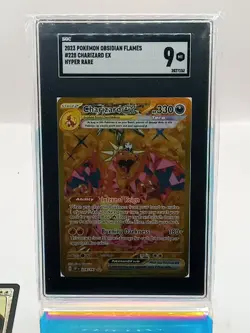 Pokemon TCG Charizard ex Sv03: Obsidian Flames 228/197 Holo Hyper - SGC 9 PSA - Image 1