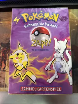 Pokemon Pokemon Original ZAPP! Theme deck sealed / German Vintage 1999 Rare - Image 1