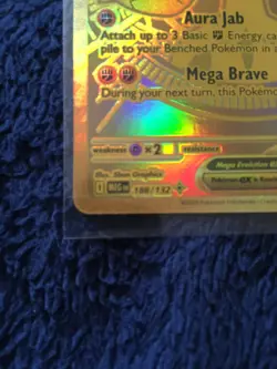 Pokemon TCG - Mega Lucario EX 188/132 - Mega Evolution Chase Card - Pack Fresh - Image 5