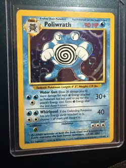 Poliwrath - 13/102 - Pokemon Base Set Unlimited Holo Rare Card WOTC LP/MP - Image 1