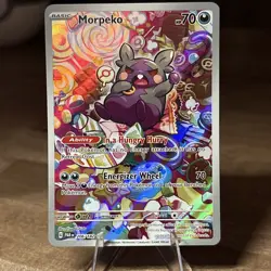 Pokemon TCG Morpeko Paradox Rift 206/182 Holo Illustration Rare Card - Image 1
