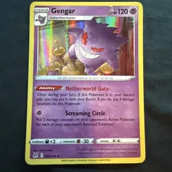Pokemon Gengar Card 066/196 Reverse Holo Rare Swsh11: Lost Origin - Image 1