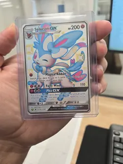 Sylveon GX SV76/SV94 Hidden Fates Shiny Vault Holo Card NM Condition - Image 1