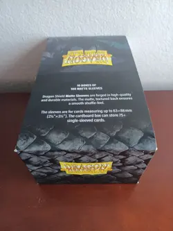 Dragon Shield Matte Clear Standard Size Card Sleeves Display Box Case 1000 7426844785522 - Image 3