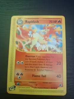Pokemon TCG Rapidash Expedition 62/165 Rare E-reader Card. - Image 1