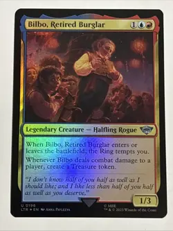 MTG Lord of the Rings Bilbo, Retired Burglar Foil 0196 NM - Image 1