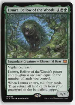 Lumra, Bellow of the Woods Bloomburrow Mythic Near Mint or Better - Image 1
