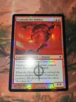 MTG Urabrask The Hidden Foil New Phyrexia NM - Image 1