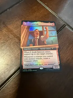 J. Jonah Jameson (Extended Art) Marvel's Spider-Man Foil - Magic Con Atlanta - Image 1