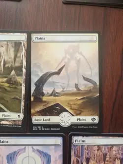 MTG ~ 5x Plains ~ Lands ~ Various Sets ~ Full Art - Image 3