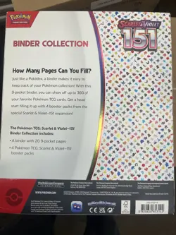 Sealed Box Pokemon TCG Scarlet & Violet 151 Binder Collection 4 Packs + Binder! - Image 2