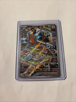 Pokemon TCG Rotom 197/182 Destined Rivals Full Art Holo Card - Image 1