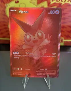 Pokemon TCG SV White Flare English - Victini #172 Black White Rare - Near Mint! - Image 1