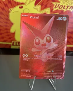 Pokemon TCG SV White Flare English - Victini #172 Black White Rare - Near Mint! - Image 2