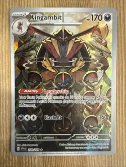 Kingambit 220/198 Pokemon Scarlet & Violet Base Set Illustration Rare NM - Image 1