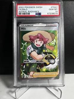 Pokemon! PSA 10 Milo TG27/TG30 - Trainer Gallery - Astral Radiance - Gem Mint - Image 1