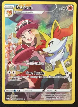 Braixen TG01/TG30 Pokemon SWSH12: Silver Tempest Trainer Gallery Ultra Rare NM - Image 1