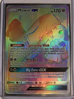 Mawile GX 246/236 Secret Rainbow Rare - 2019 Pokemon Unified Minds NM/M - Image 1