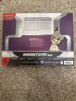 Nintendo Pokemon TCG Mimikyu EX Box - 4 Packs 820650872181 - Image 2
