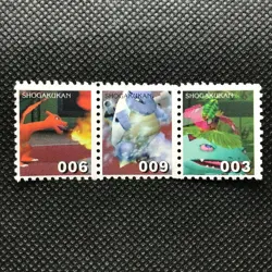 Charizard Blastoise Venusaur Pokemon Stamp Japan Pocket monster SHOGAKUKAN F/S - Image 1