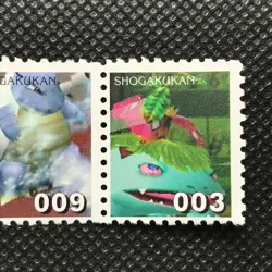 Charizard Blastoise Venusaur Pokemon Stamp Japan Pocket monster SHOGAKUKAN F/S - Image 4