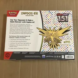 Pokemon TCG Scarlet & Violet 151 Zapdos EX Collection Box NEW SEALED - Image 2