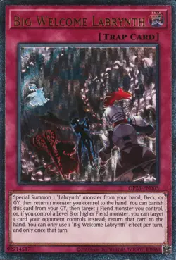 Moderately Played, English Yu Gi Oh Big Welcome Labrynth - OP23-EN003 - Ultimate - Image 1