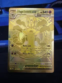 Pokemon Mega Evolutions Lucario Gold Card NM+/Mint Fresh Pull 🔥 - Image 1