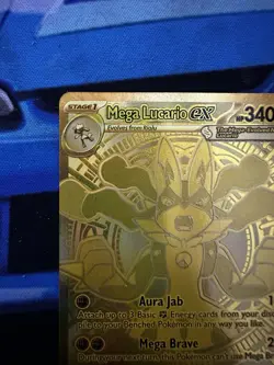 Pokemon Mega Evolutions Lucario Gold Card NM+/Mint Fresh Pull 🔥 - Image 2