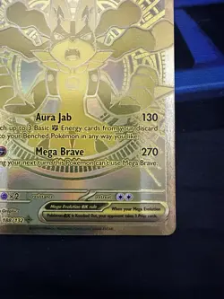 Pokemon Mega Evolutions Lucario Gold Card NM+/Mint Fresh Pull 🔥 - Image 4