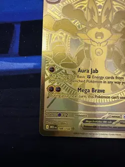 Pokemon Mega Evolutions Lucario Gold Card NM+/Mint Fresh Pull 🔥 - Image 5