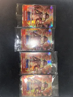 4 Sealed Promo One Piece CARD Treasure Booster Monkey.D.Luffy ST10-006 SR - Image 1