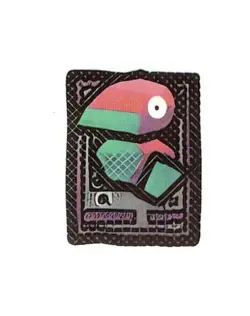 Pokemon Derpy Fan Art Mini Card Sticker 1.25" Porygon - Image 1