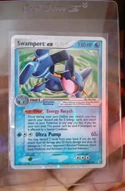Swampert ex Pokemon Card 150 HP Energy Recycle Ultra Pump 2003 Holo - Image 1