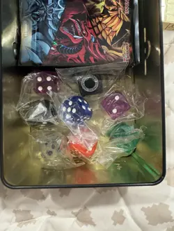 Yu-Gi-Oh Bulk + Binder Lot, Dice, Promo Tins, Card Sleeves Card Guardian Binder - Image 3