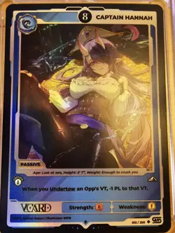 Captain Hannah 10 Holo 1st Edition Awakened Worlds Card GamerSupps VCard 015/250 - Image 2