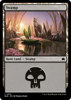 4x Swamp (0374) #374 (NM) Bloomburrow BLB Magic MTG Magic: the Gathering - Image 1