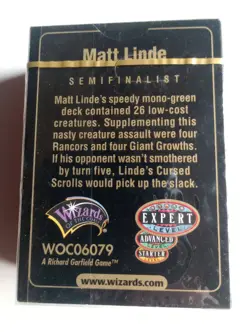1999 Matt Linde World Champ Deck (Sealed) ~ MTG Magic World Championships Tokyo - Image 5