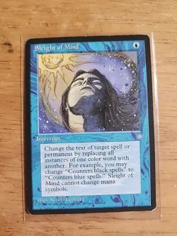 Sleight of Mind - Ice Age - MTG Magic - Uncommon - Blue Interrupt - Image 1