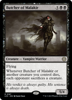 Butcher of Malakir #187 | NM | The Lost Caverns of Ixalan Commander Magic MTG - Image 1