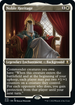 [4x] Noble Heritage - Foil Etched Near Mint, English Commander Legends: Battle F - Image 1