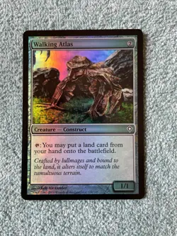 MTG FOIL Walking Atlas LP Worldwake C 131 WWK Magic the Gathering - Image 1