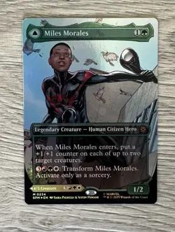 MTG - Miles Morales - Borderless - Foil - 0234 - Marvel's Ultimate Spider-Man - Image 2
