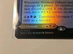 Norman Osborn Green Goblin 0039 Foil Marvel’s Spider-Man SPM MTG Magic Mythic - Image 2
