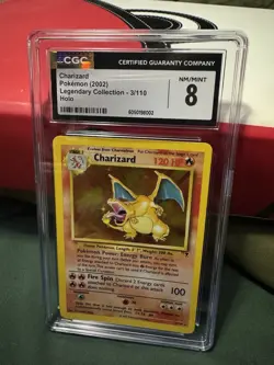 Pokemon Legendary Collection Holo Charizard CGC 8 - Image 1