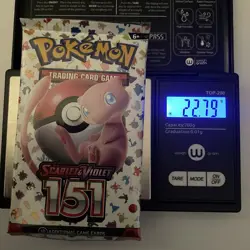 1 x HEAVY 21.1+ gram Pokemon TCG 151 Booster Pack! Sealed! S&V English - Image 2