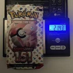 1 x HEAVY 21.1+ gram Pokemon TCG 151 Booster Pack! Sealed! S&V English - Image 5