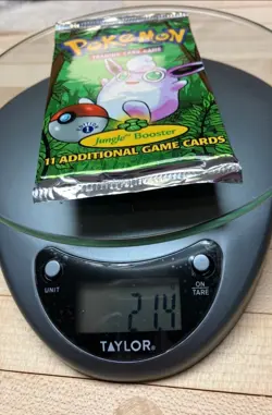 WOC 1999 Pokemon Jungle Booster Pack Wigglytuff 21.4 Weighted Heavy 742818061384 - Image 1