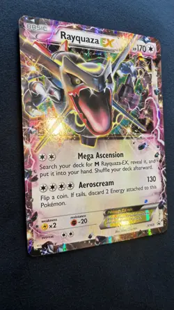 Pokemon Shiny Rayquaza EX - XY69 SM Black Star Promo (Jumbo/Oversized Size) NM - Image 3